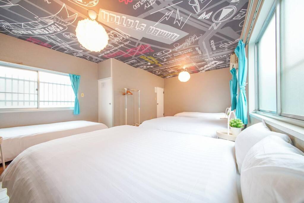 Ferienwohnung Sanacion Namba 難波千日前の5Ldk120平米 駅徒歩2分 広々バルコニーでバーベキューも可能 Ōsaka Exterior foto